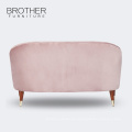 Wohnzimmer Möbel Stoff Rosa Holzsofa mit hoher Qualität